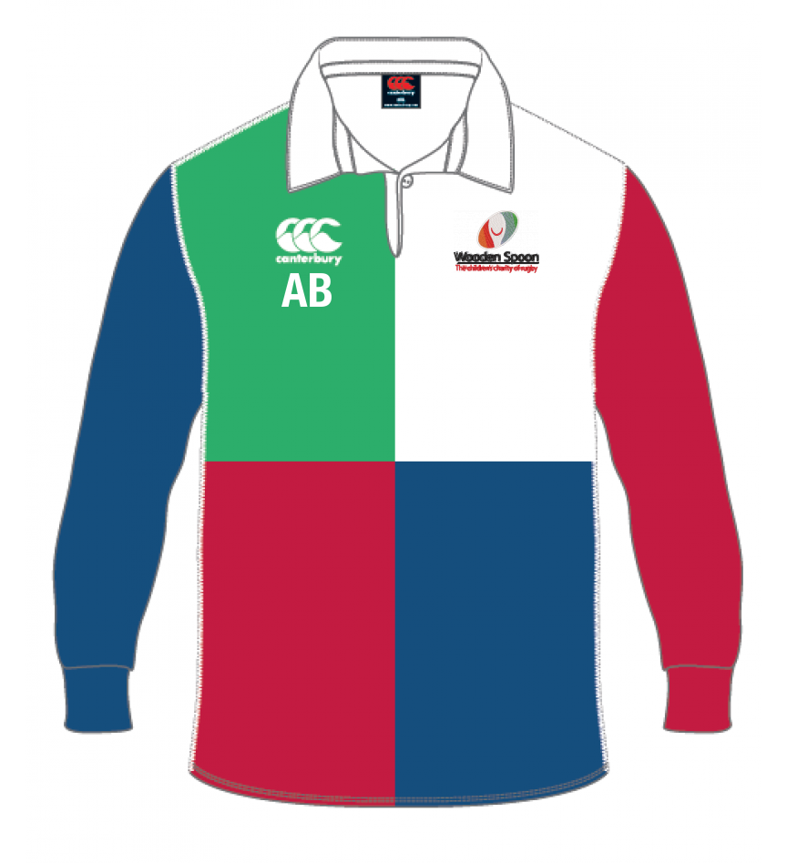 Product image for Wooden Spoon Harlequin Traditional Rugby Jersey