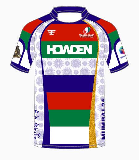 Product image for Wooden Spoon MTO Male Fit Mumbai Tour Jersey (PRE ORDER BY 5TH DEC FOR DELIVERY FEB 26)