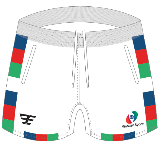 Product image for Wooden Spoon MTO Male Fit White Shorts (PRE ORDER BY 5TH DEC FOR DELIVERY FEB 26)